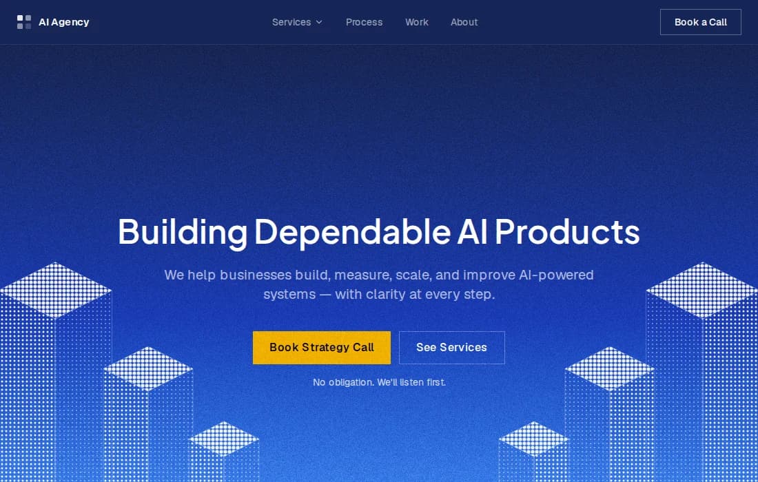 AI Agency — AI product studio website